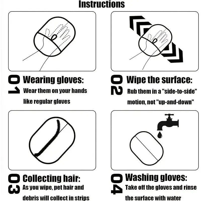 FurEase™ Pet Hair Removal Gloves